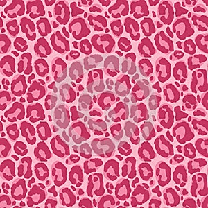 Vector seamless pattern with leopard fur texture. Repeating leopard fur backdrop