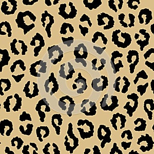 Vector seamless pattern leopard print