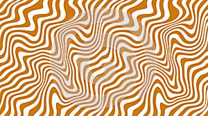 Vector Seamless Pattern with Melted Salted Caramel. Swirl Wavy Background with Liquid Caramel and Milk. Dessert