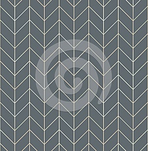 Vector seamless pattern with modern rectangular herringbone tiles