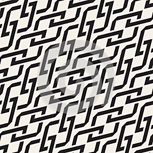 Vector seamless pattern. Modern stylish abstract texture. Repeating geometric interlacing lines.