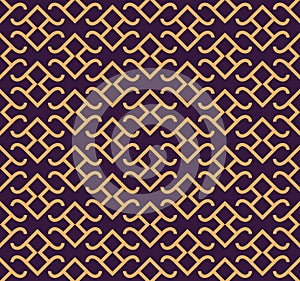 Vector seamless pattern. Modern stylish abstract texture. Repeating geometric linear tiles pattern background