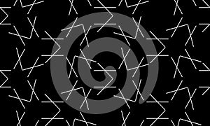 Vector Seamless Black and White Morphing Halftone Grid Gradient Pattern Geometric Background.