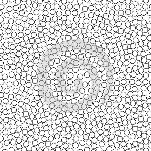 Vector Seamless Black and White Morphing Halftone Grid Gradient Pattern Geometric Background.
