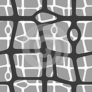 Vector seamless pattern. Modern stylish texture of mesh.