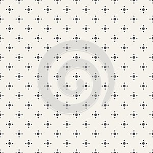 Vector seamless pattern. Modern stylish texture. Polka Dots. Regularly repeating geometric ornament with big and small dots.