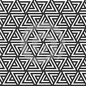 Vector seamless pattern. Modern stylish texture. Repeating geometric tiles with triangle elements