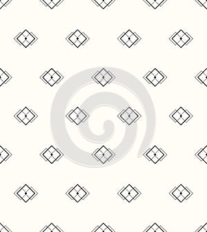 Vector seamless pattern. Modern stylish texture. Repeating geometric tiles of rhombuses