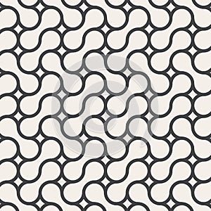 Vector seamless pattern. Modern stylish texture. Repeating geometric tiles from smooth elements.Pattern is clean for fabric,