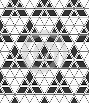 Vector seamless pattern. Geometric shapes pattern. Mosaics motif