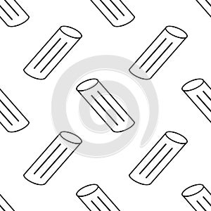vector seamless pattern of pasta penne