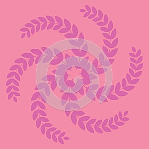 Vector seamless pattern pink flowers background,,