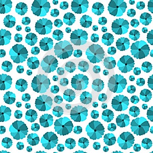 Vector seamless pattern, print,texture,wallpaper,background. Blue flowers on the transparent background.