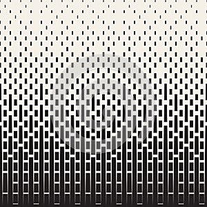 Vector seamless pattern. Repeating geometric elements. Stylish monochrome background design.