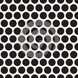 Vector seamless pattern. Repeating geometric elements. Stylish monochrome background design.