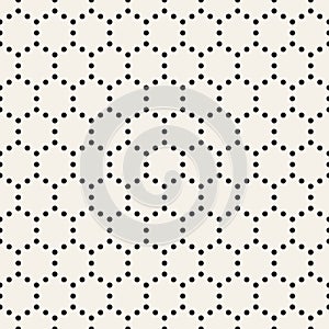 Vector seamless pattern. Repeating geometric elements. Stylish monochrome background design.