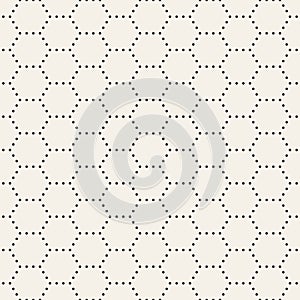 Vector seamless pattern. Repeating geometric elements. Stylish monochrome background design.