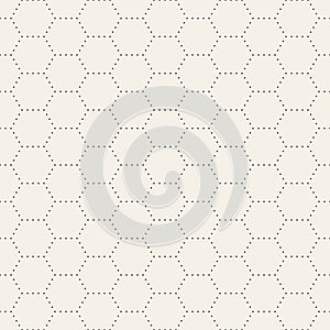 Vector seamless pattern. Repeating geometric elements. Stylish monochrome background design.