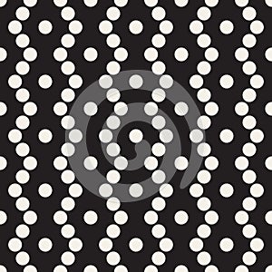 Vector seamless pattern. Repeating geometric elements. Stylish monochrome background design.