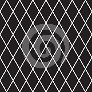 Vector seamless pattern. Repeating geometric elements. Stylish monochrome background design.