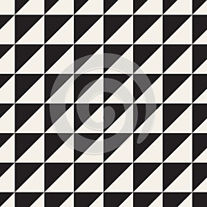 Vector seamless pattern. Repeating geometric elements. Stylish monochrome background design.