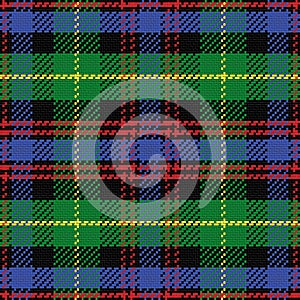 Vector seamless pattern Scottish tartan Black Watc photo