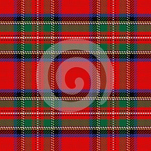 Vector seamless pattern Scottish tartan photo