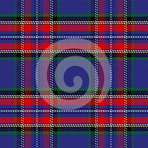 Vector seamless pattern Scottish tartan Stewart photo