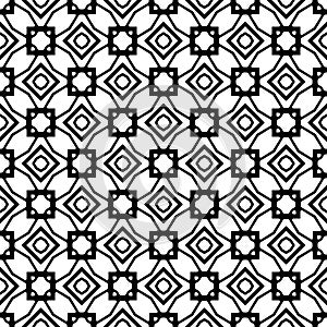 Black and White Mugal Jali Pattern