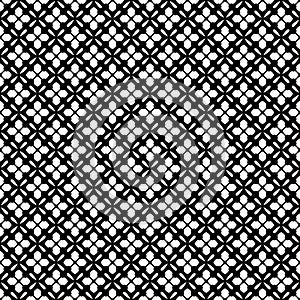 Black Geometric Seamless pattern in white background