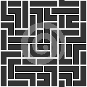 Vector seamless pattern with square and rectangle elements. Geometric tiles seamless pattern