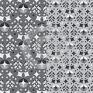 Vector seamless pattern of stars in arabesque style