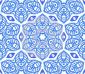 Vector seamless pattern with stars or snowflakes