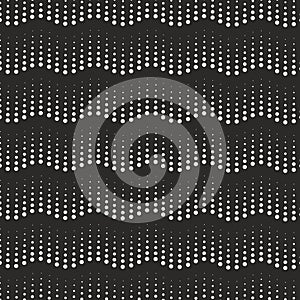 Vector seamless pattern. Stylish texture with lines from different circles.