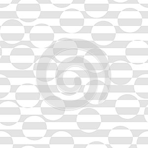 Vector seamless pattern. Subtle white and light gray optical art texture
