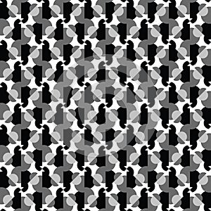 Vector seamless pattern texture background with geometric shapes in black, grey, white colors