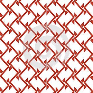 Vector seamless pattern texture background with geometric shapes, colored in red, white colors