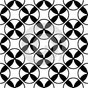 Vector seamless pattern, texture with spools