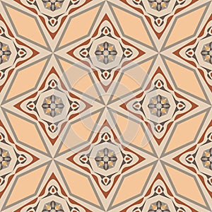 Vector seamless pattern in traditional style