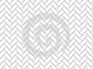 Vector seamless pattern of white braided paper strips.