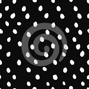 Vector seamless pattern with white dots.
