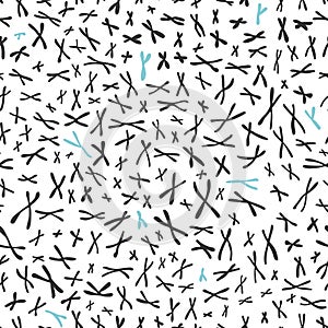 Seamless pattern of x chromosomes