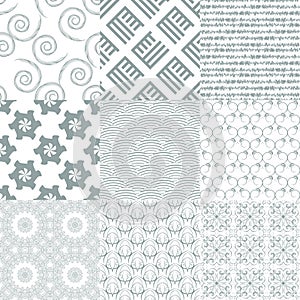 Vector of Seamless Patterns set