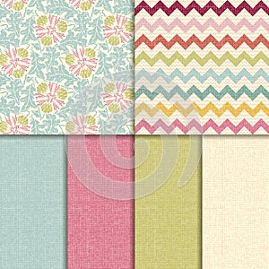 Vector seamless pattern. linen texture background