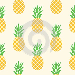 Vector seamless pineapple pattern