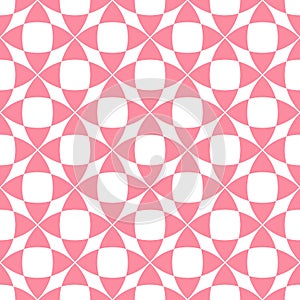 Vector seamless pink geometric pattern