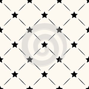 Vector seamless retro pattern with stars