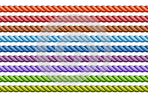 Vector Seamless Rope Set