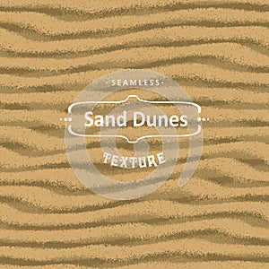 Vector seamless sand texture background with natural waves.