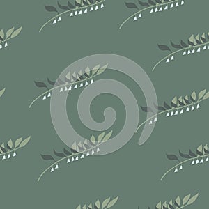 Vector seamless spring pattern with lilies of the valley
